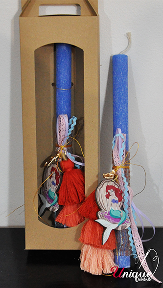 Ariel Red Brelock Easter Candle Lampada