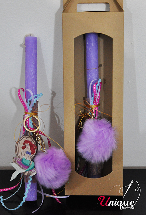 Ariel Lilac Brelock Easter Candle Lampada