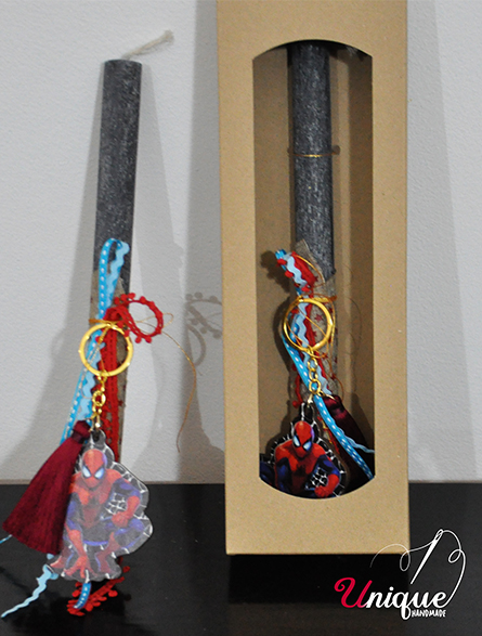 Spiderman Brelock Easter Candle Lampada