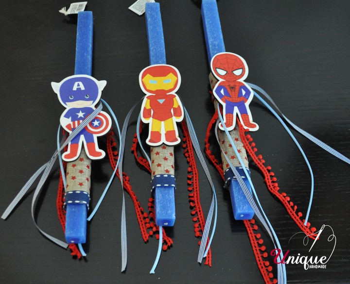 Super heroes Easter candle Captain America Lampada