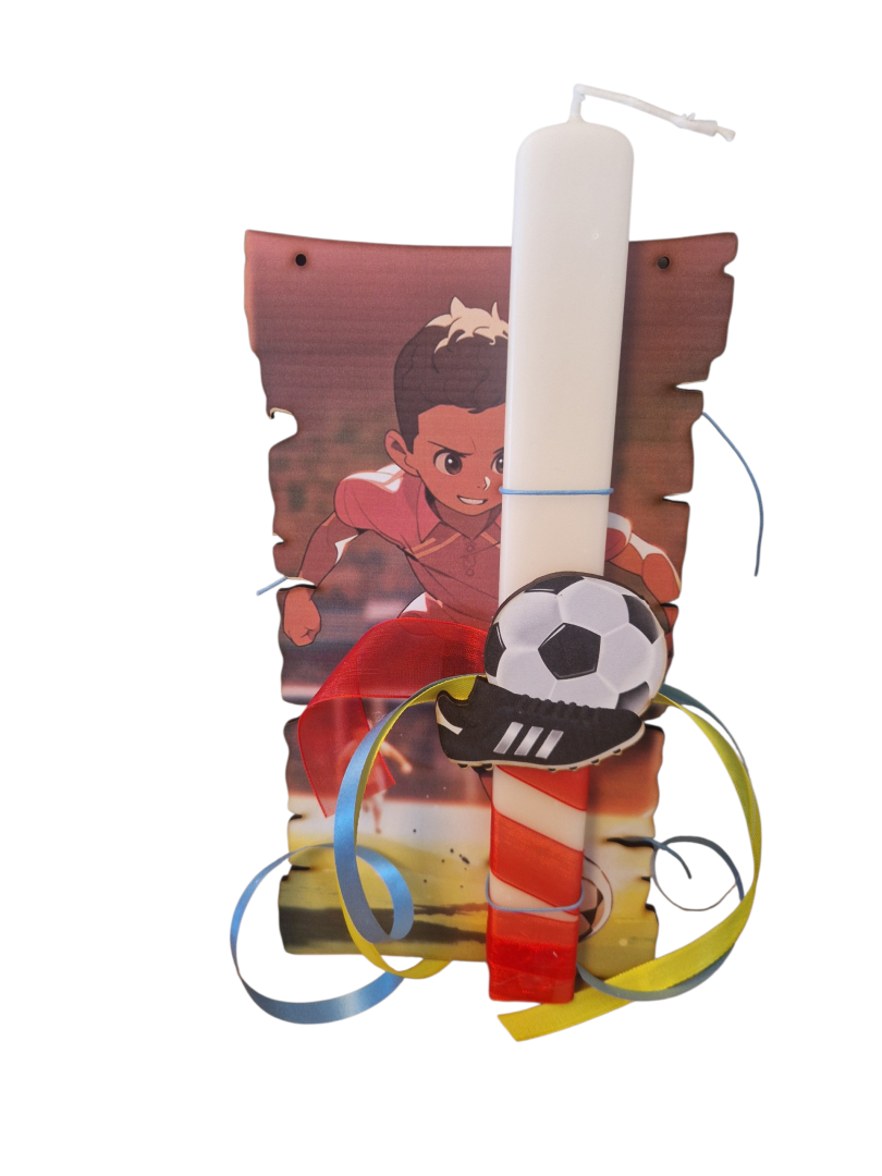Football Easter Candle Lampada