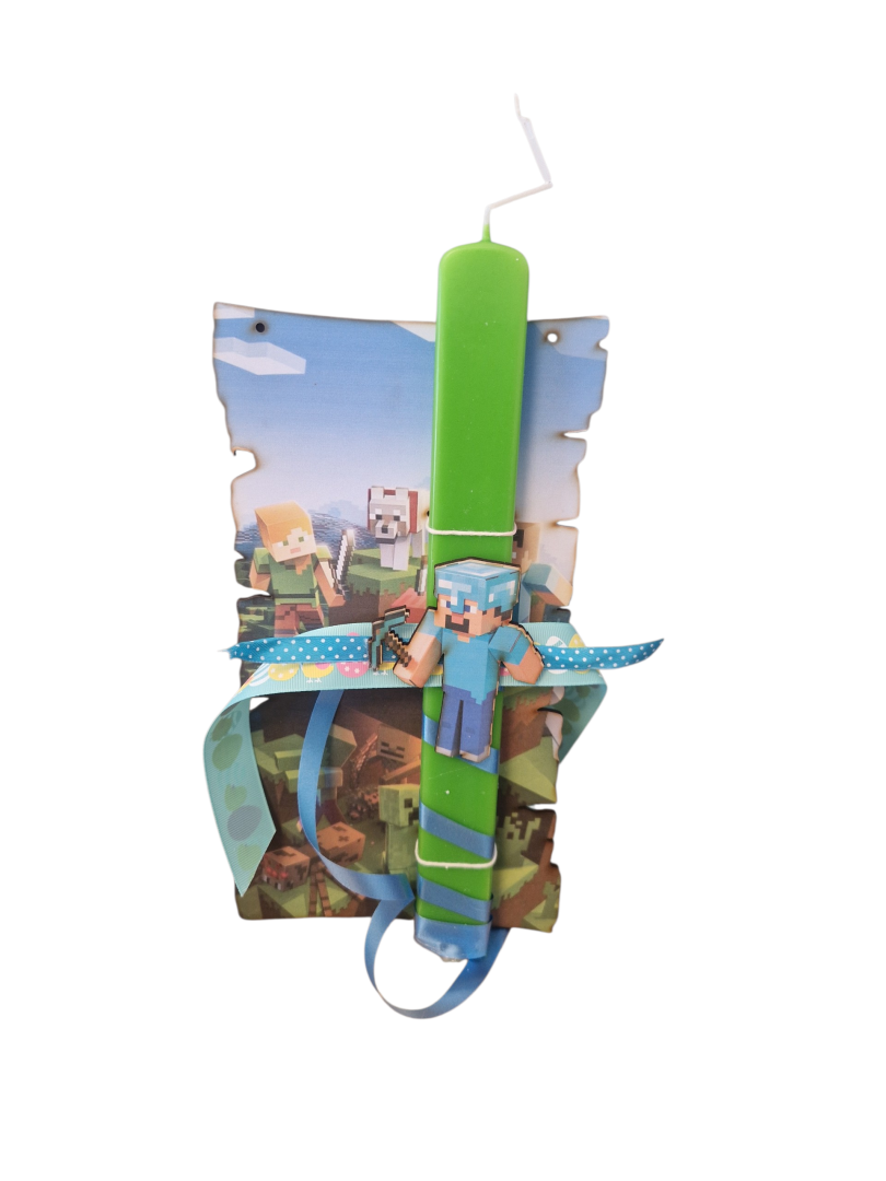 Minecraft #2 Easter Candle Lampada