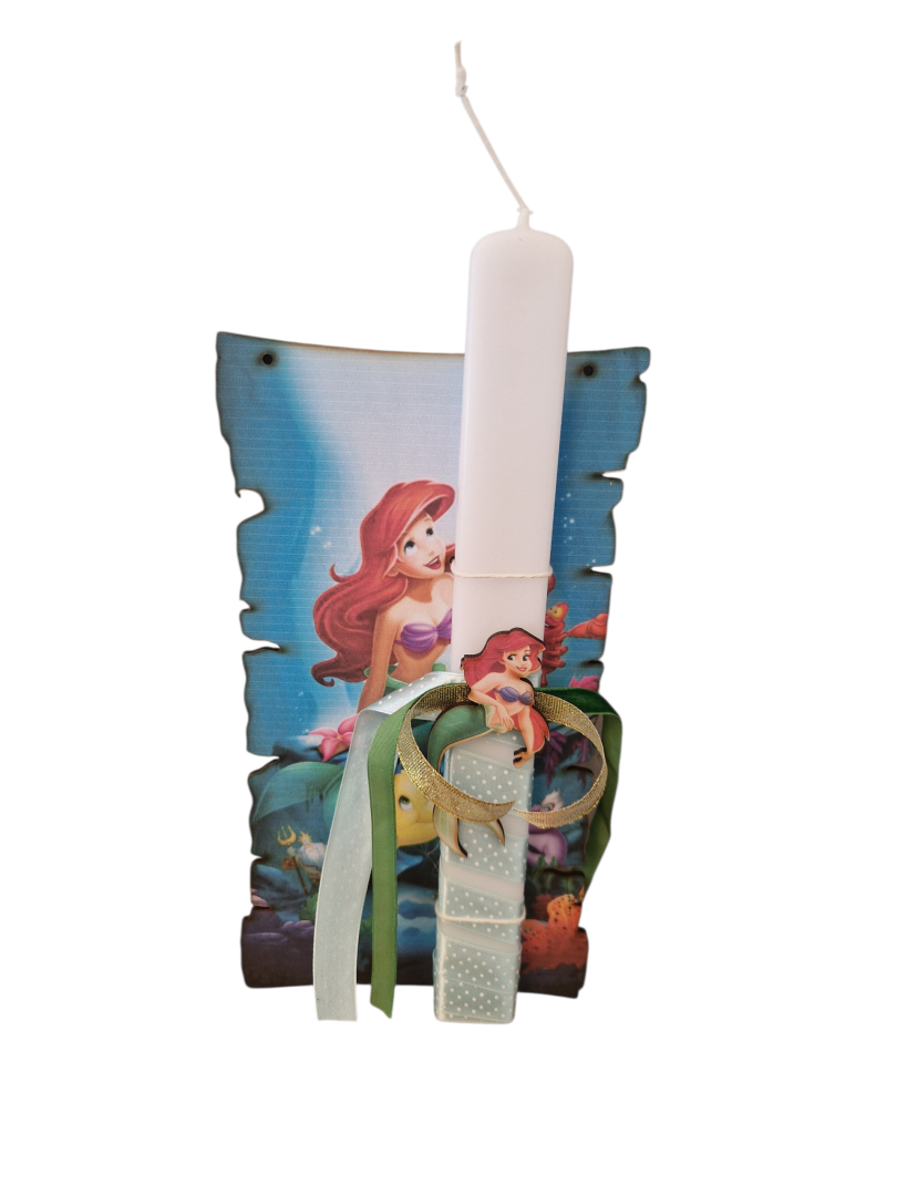 Little Mermaid Easter Candle Lampada