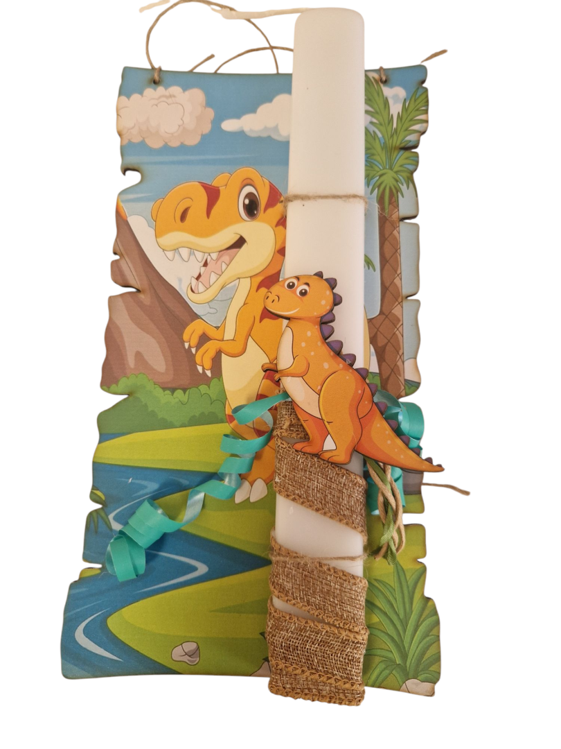 Dinosaur Easter Candle Lampada