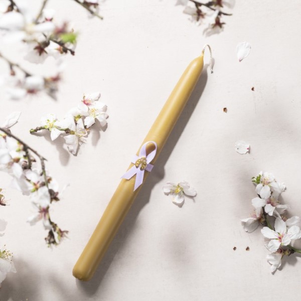 Handmade Easter Beeswax Easter Candle –Lampada “Coccinella”