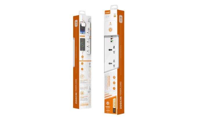 Extension 2 meter 2 USB+1 Type C+5 univeral outlets