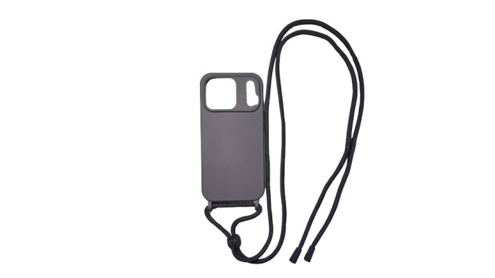 Crossbody silicone Phone Case – Dark blue iphone 17 pro max