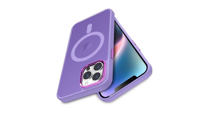 Purple MagSafe Slim Phone Case – Stylish & Protective 15 plus