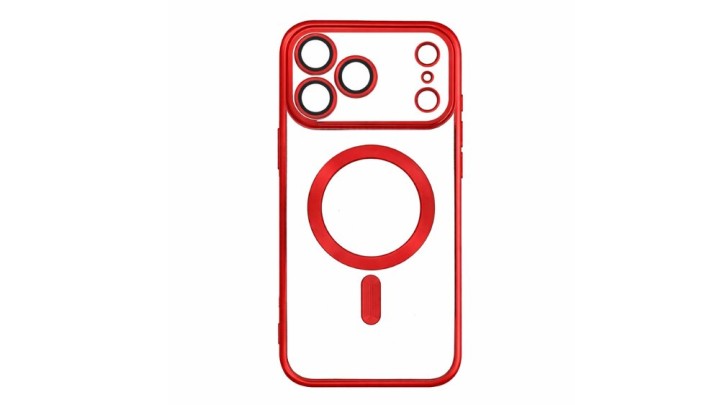 MagSafe Clear iPhone Case with red Edge – Slim, Protective Iphone 17promax