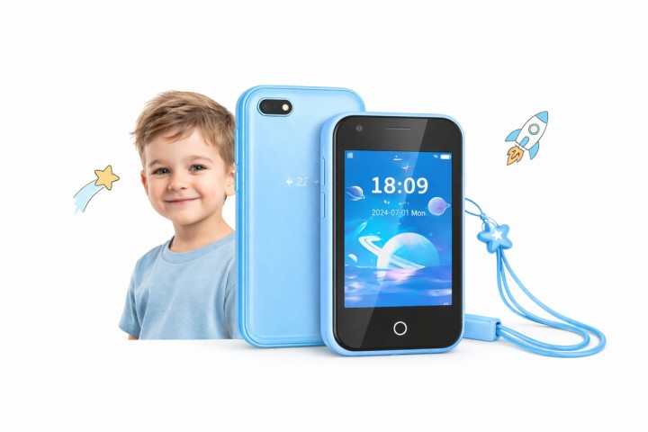 Kids Mobile Phone – Blue | Child-Friendly Design with Basic Call Functions