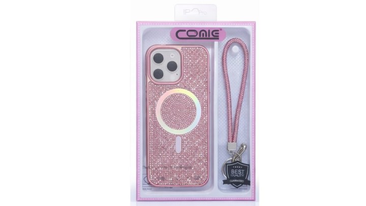 Glitter iPhone 17 Case with Magnetic Ring & Wrist Strap