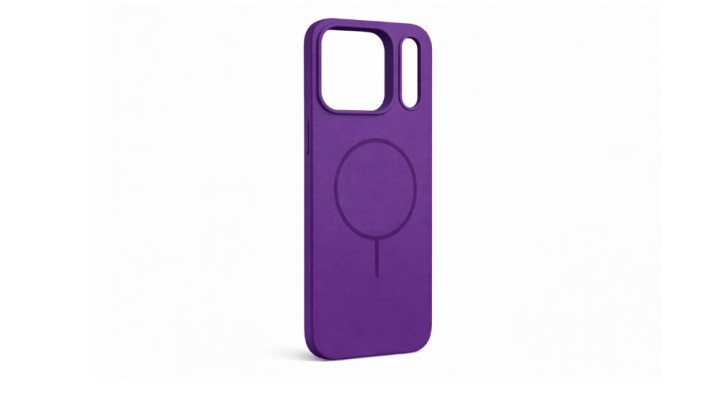 Purple Silicone Phone Case for iPhone 17 pro max