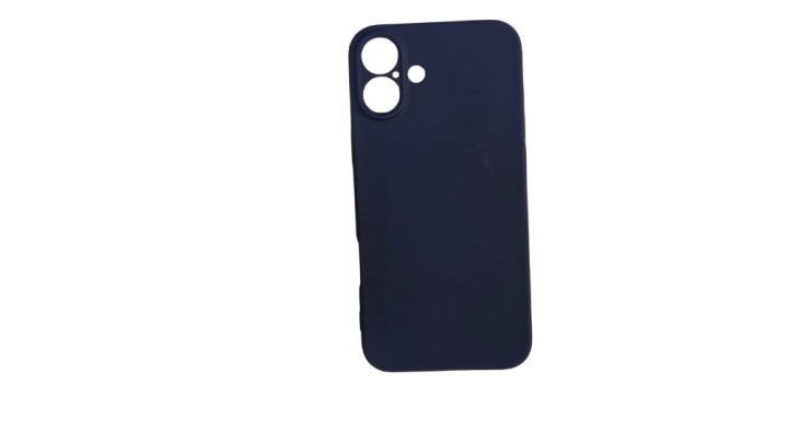 Dark blue Silicone Shockproof iPhone 16 Case