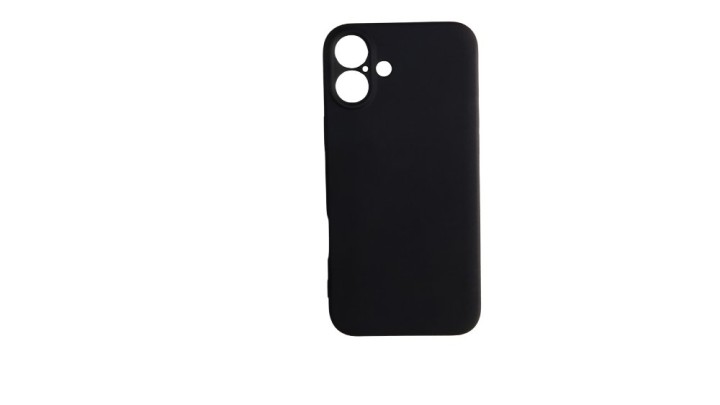 Black Silicone Shockproof iPhone 16 Case