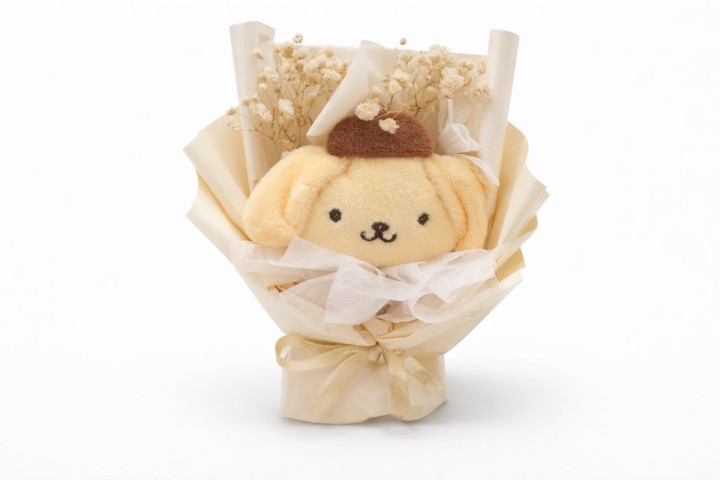 Pompompurin Plush Flower Bouquet – Adorable Sanrio Gift with Flowers