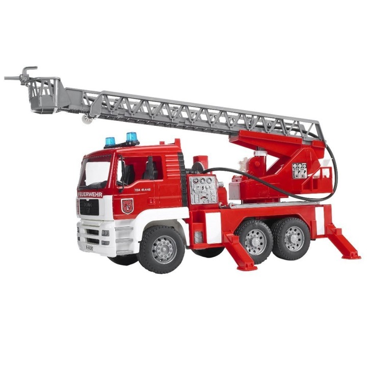 Bruder Man Tga Fire Engine With Ladder, Water Pump And L & S Module 02771  7+ years