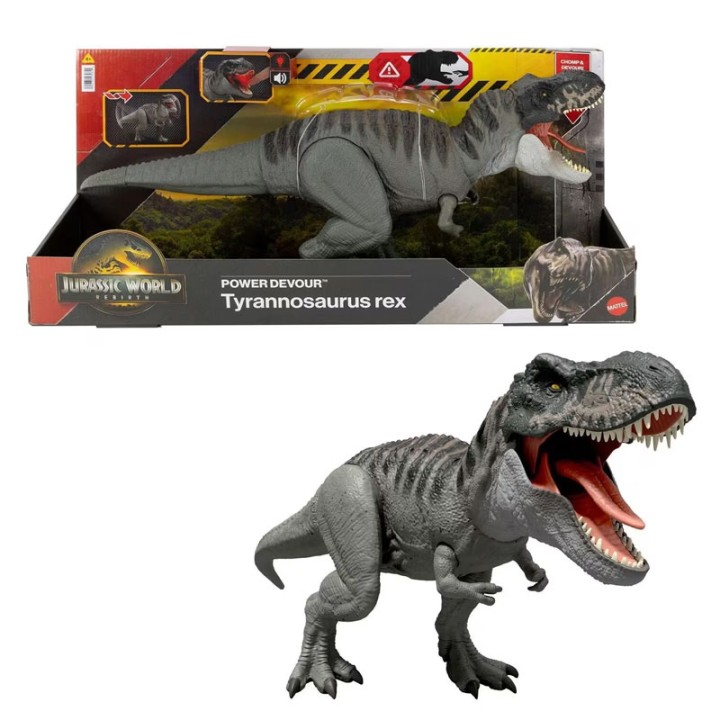 Mattel Jw Rebirth - T- Rex Me Epanalamvanomeno Dagkoma Kai Ichoys Jch02
