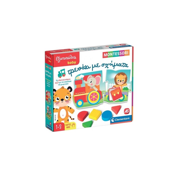 AS Company Clementoni Smart Baby Montessori Train With Shapes 1024-63237  6+ years