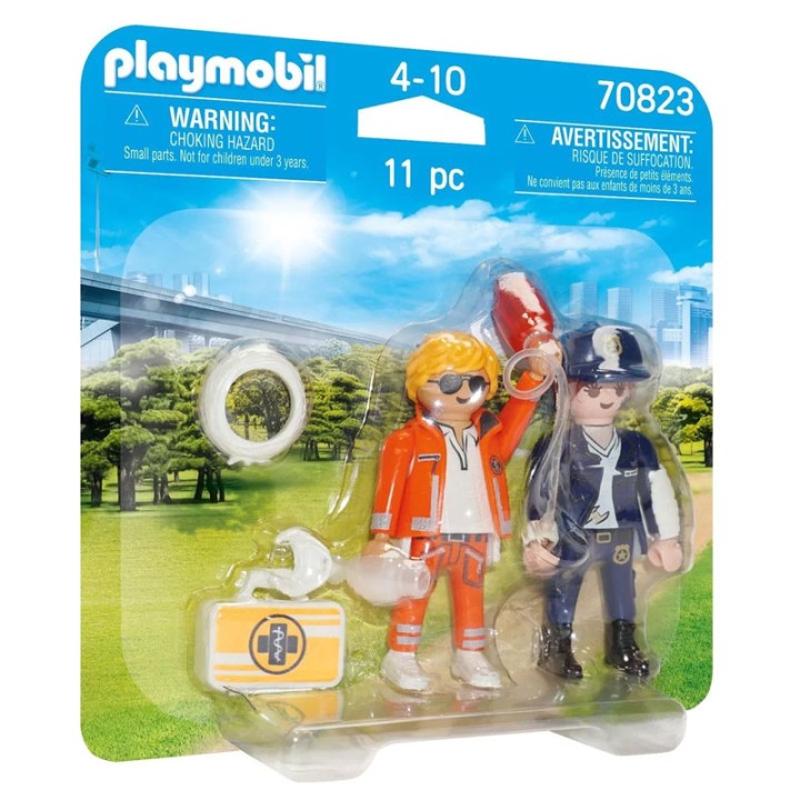 PLAYMOBIL DuoPack Diasώstis kai Astynomikόs 70823  4+ years