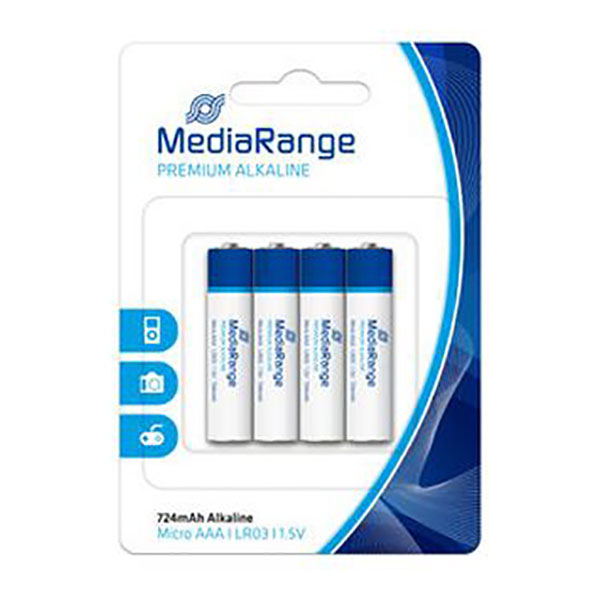 Alkaline Batteries Aaa (Pack Of 4)  3+ years