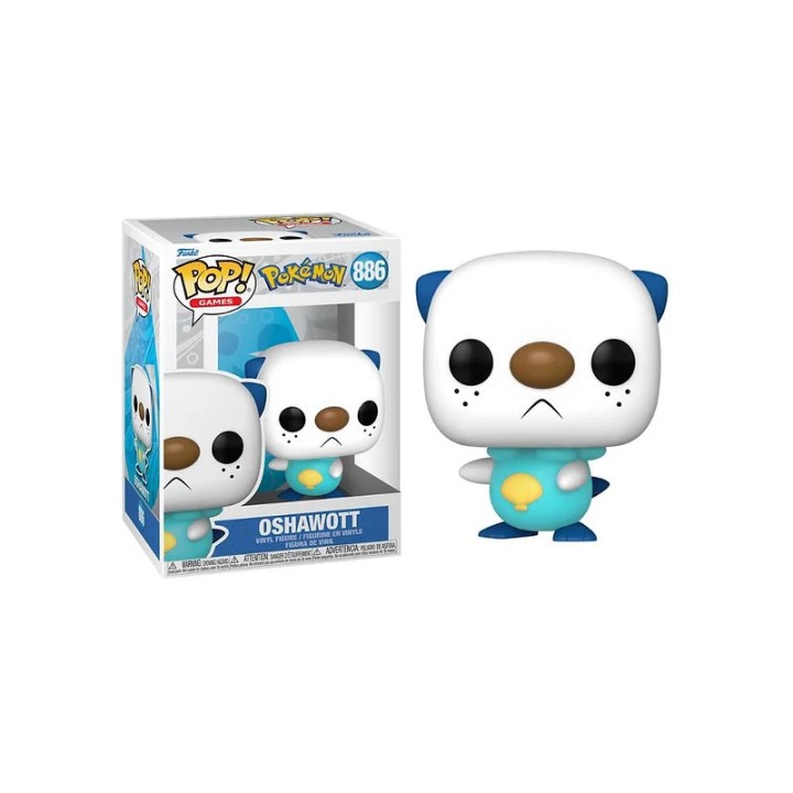 Funko POP! Games: Pokemon - Oshawott Moustillon Ottaro #886 Vinyl Figure  6+ years