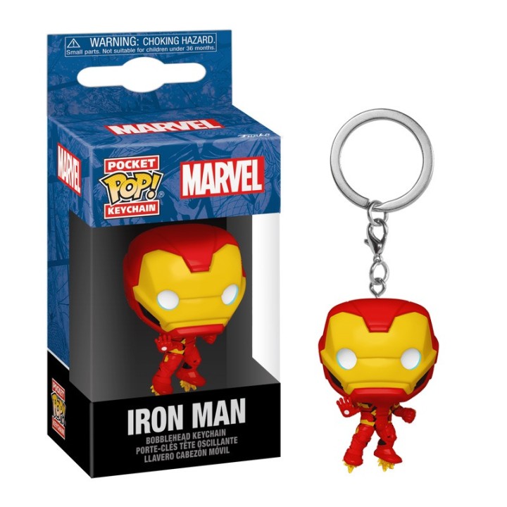 Funko POP Funko Pocket Pop!: Marvel - Iron Man (New Classics) Bobble-Head Keychain  8+ years
