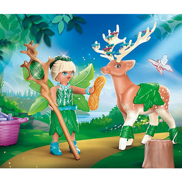 PLAYMOBIL Forest Fairy me magikό zoάki 70806