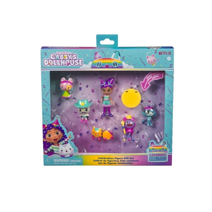 Spin Master Gabby'S Dollhouse: Cat-Errific Celebration - Celebration Figure Gift Set (6069603)