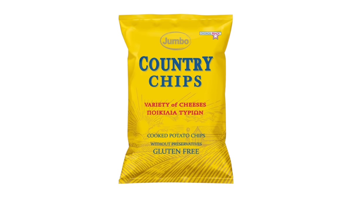 JUMBO COUNTRY CHIPS Variety Of Cheeses 150G