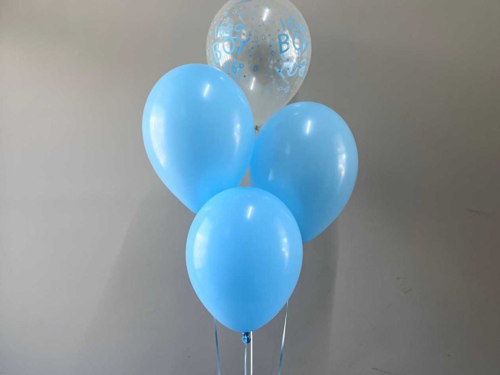 4 Μπαλόνια ηλίου για νεογέννητο αγοράκι