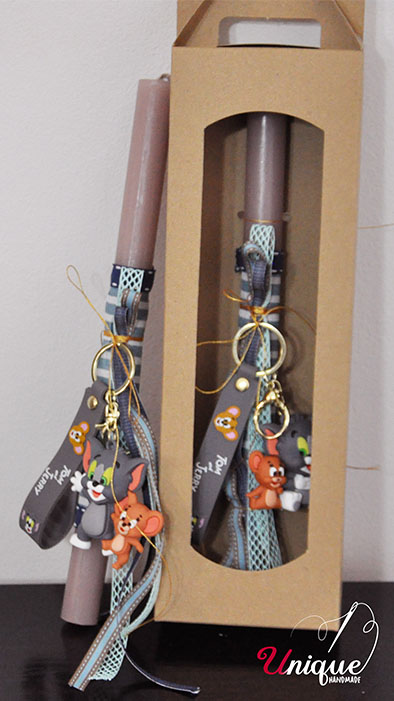 Tom & Jerry Brelock Easter Candle Lampada