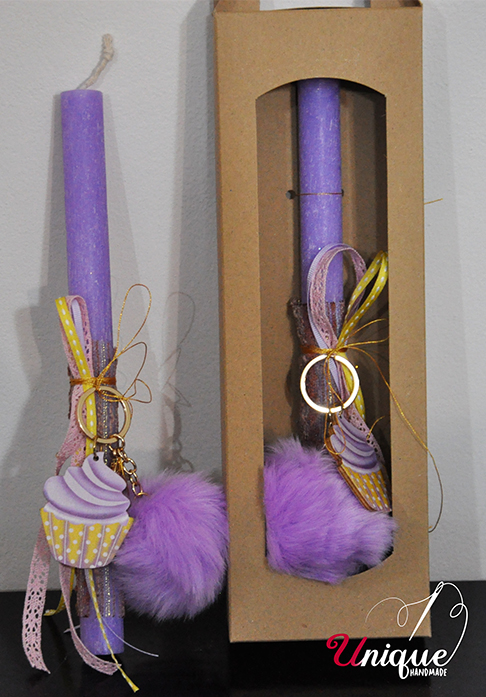 Cup Cake Brelock Easter Candle Lampada