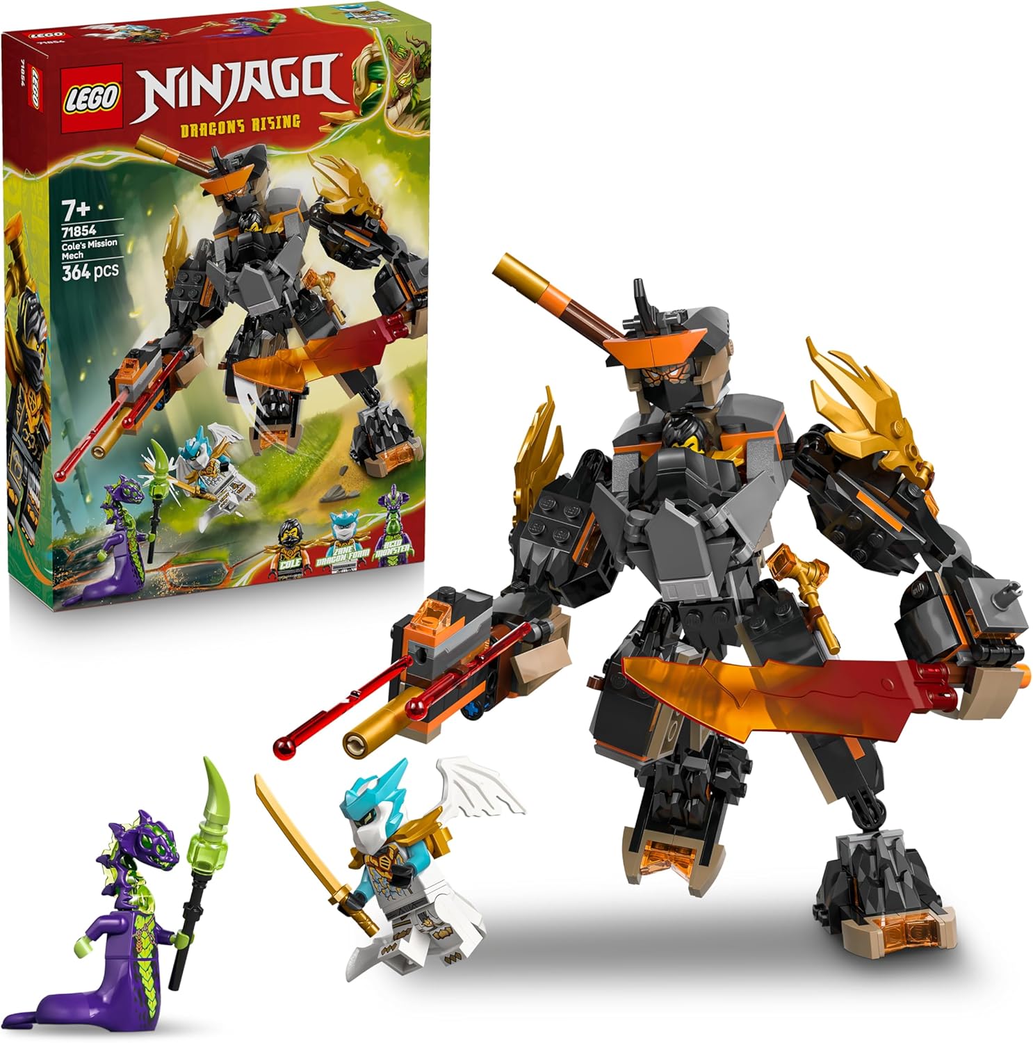 LEGO NINJAGO COLES MISSION MECH 7+ 381PCS 71854