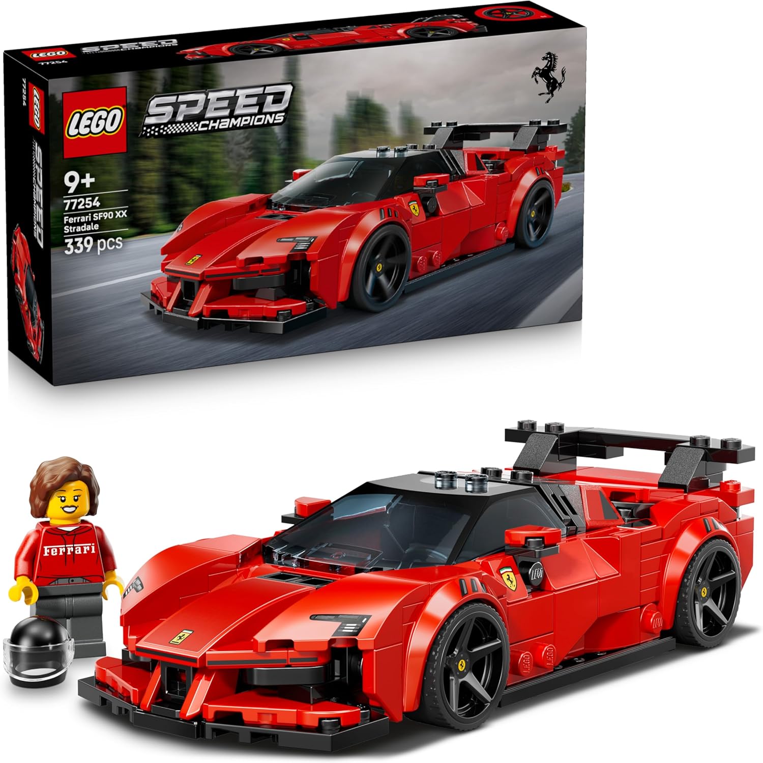 LEGO SPEED CHAMPIONS SF90 XX STRADALE SPORTS CAR 9+ 339PCS 77254