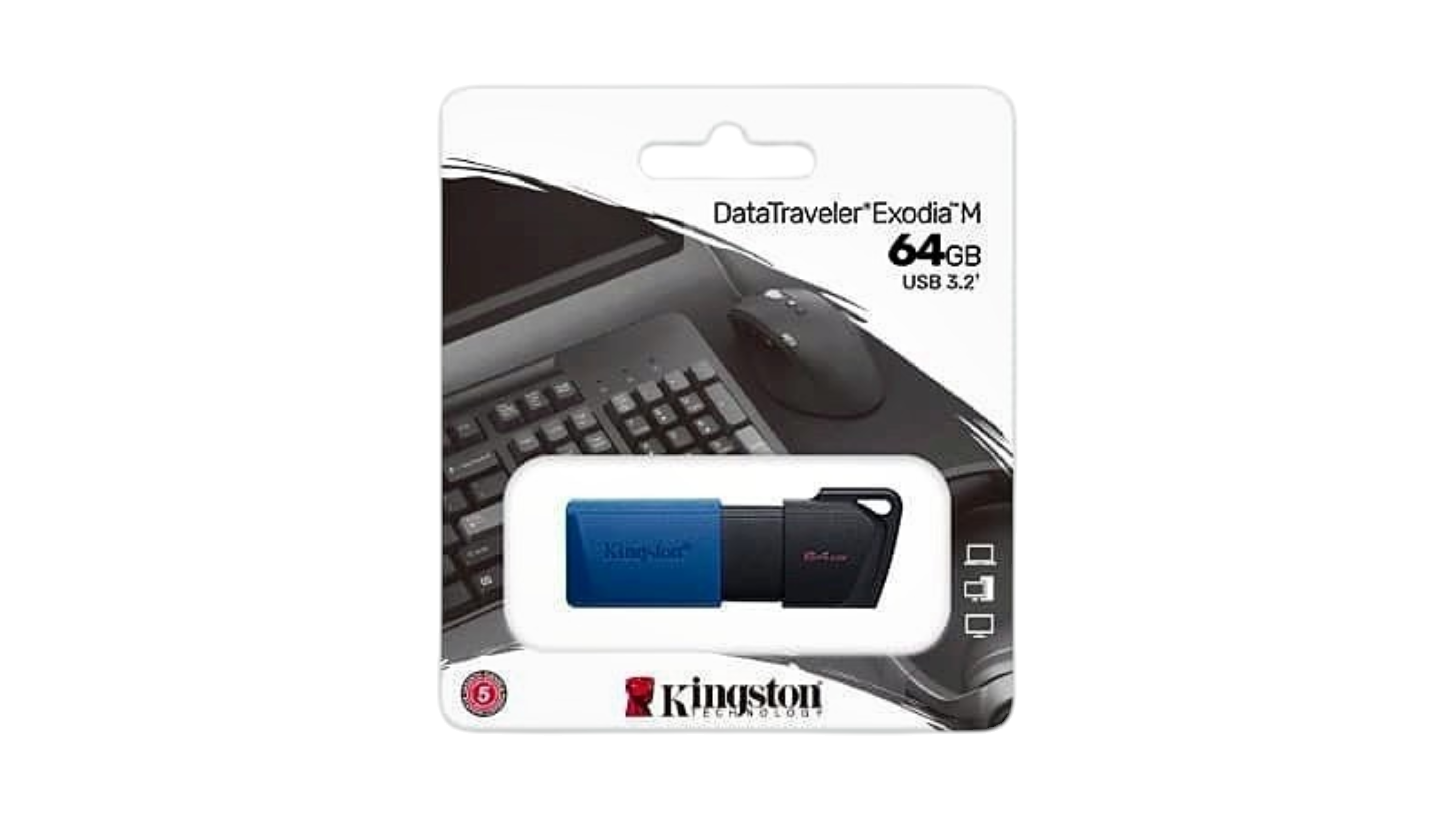 KINGSTON MEMORY STICK 64GB USB3 BLACK EXODIA DTX/64GB