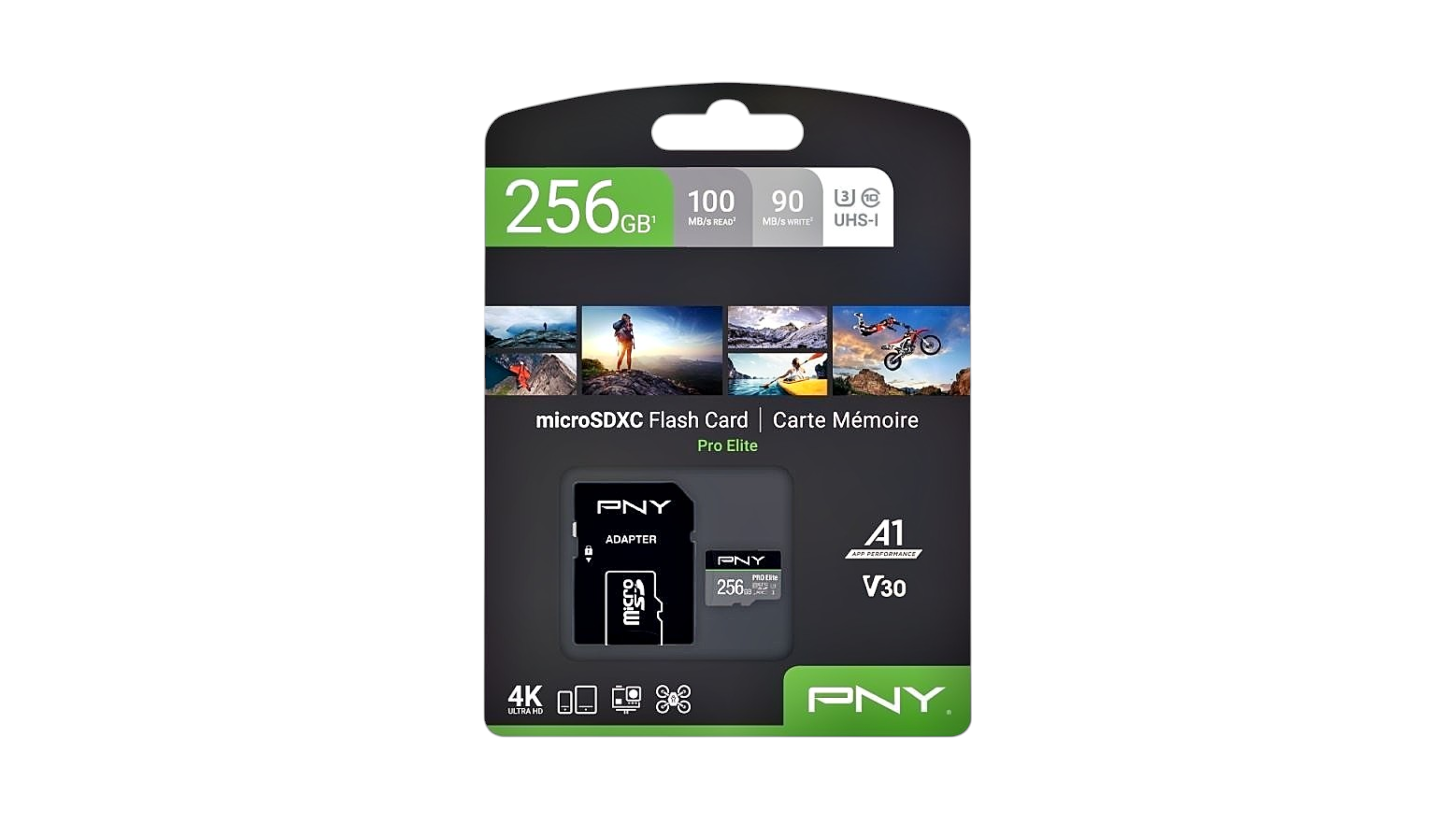 PNY Pro Elite 256GB Micro SD Card With Adapter