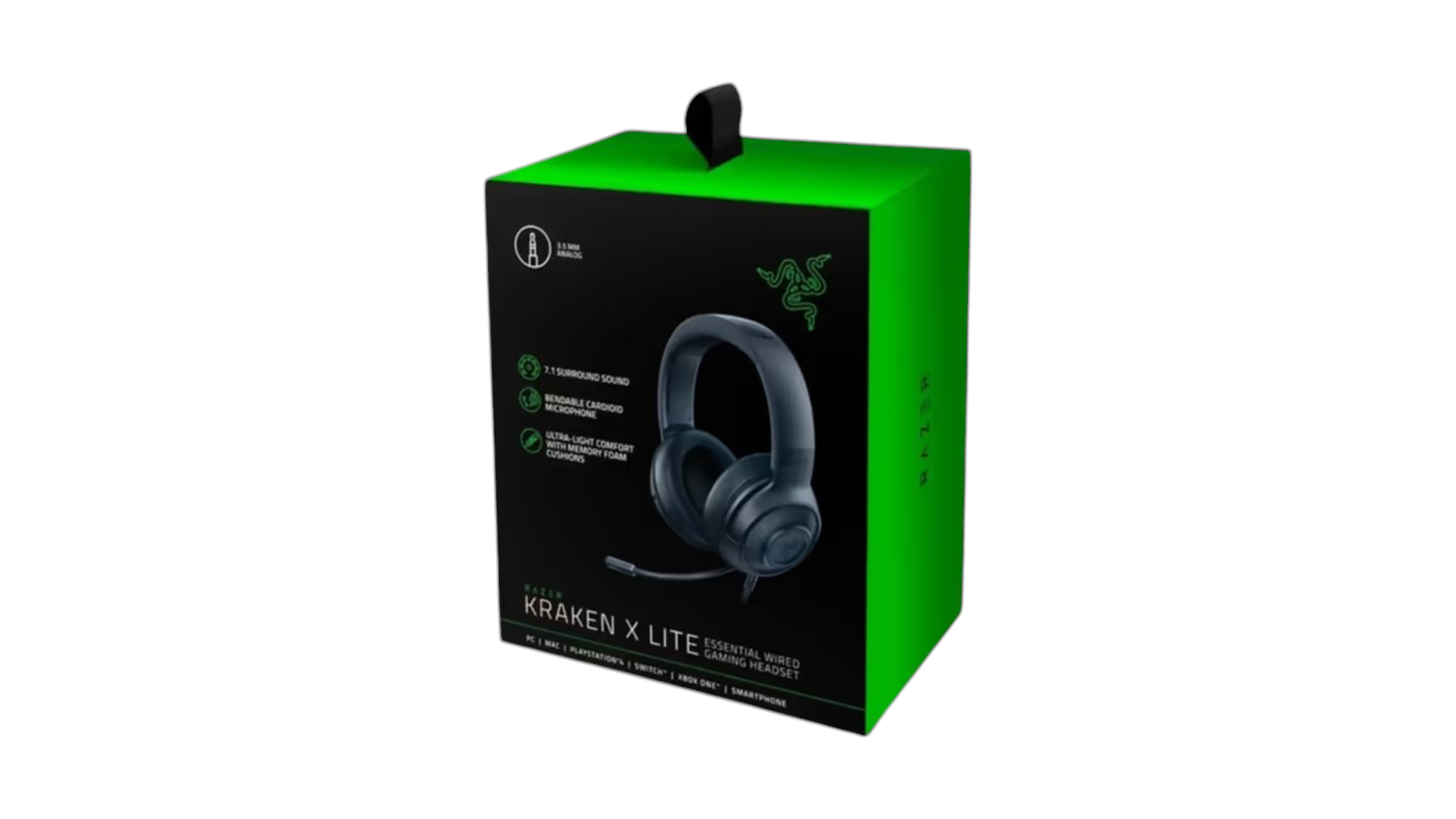 RAZER HEADSET KRAKEN X LITE BLACK