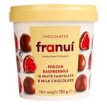 FRANOUI ICE CREAM RASPBERRIES IN WHITE & WHITE CHOCOLATE