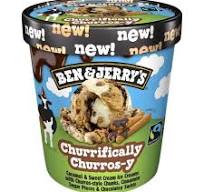 BEN&JERRY'S CHURRIFICALLY CHURROS-Y