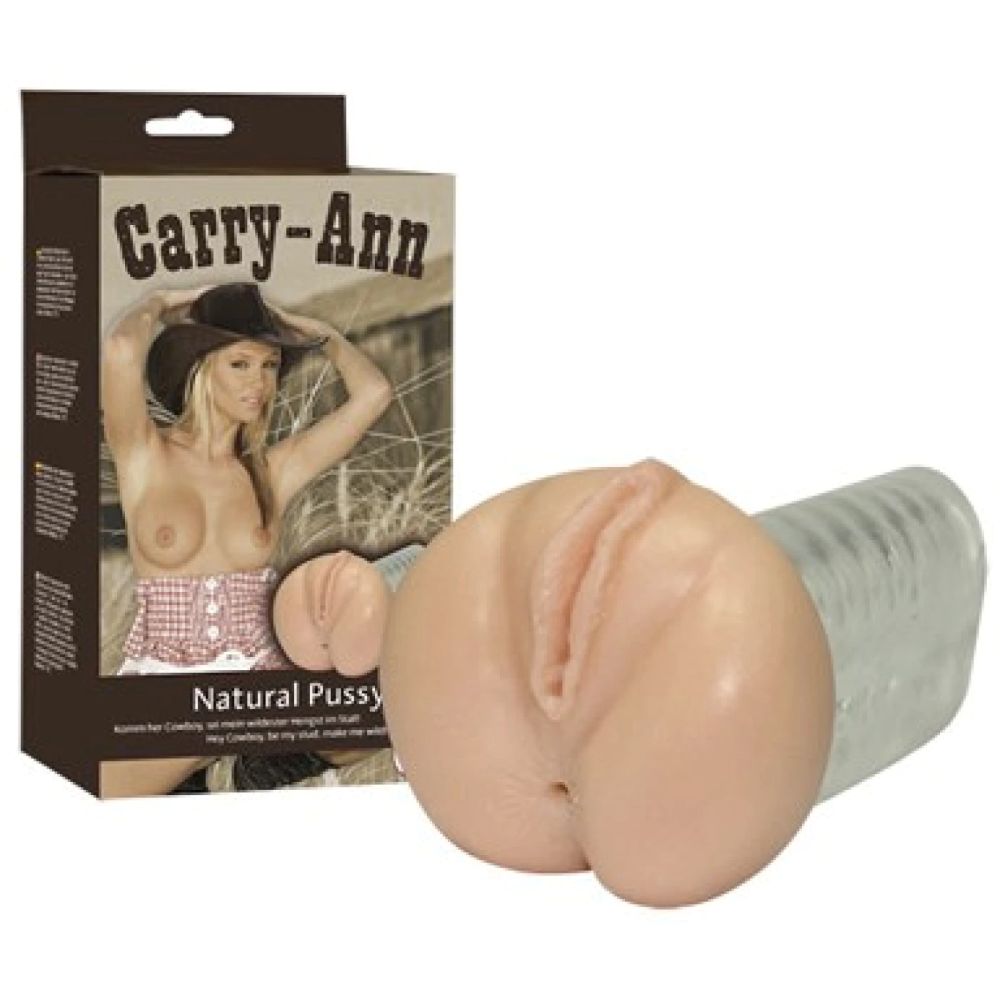CARRY-ANN NATURAL PUSSY & ASS TRANSPARENT MASTURBATOR
