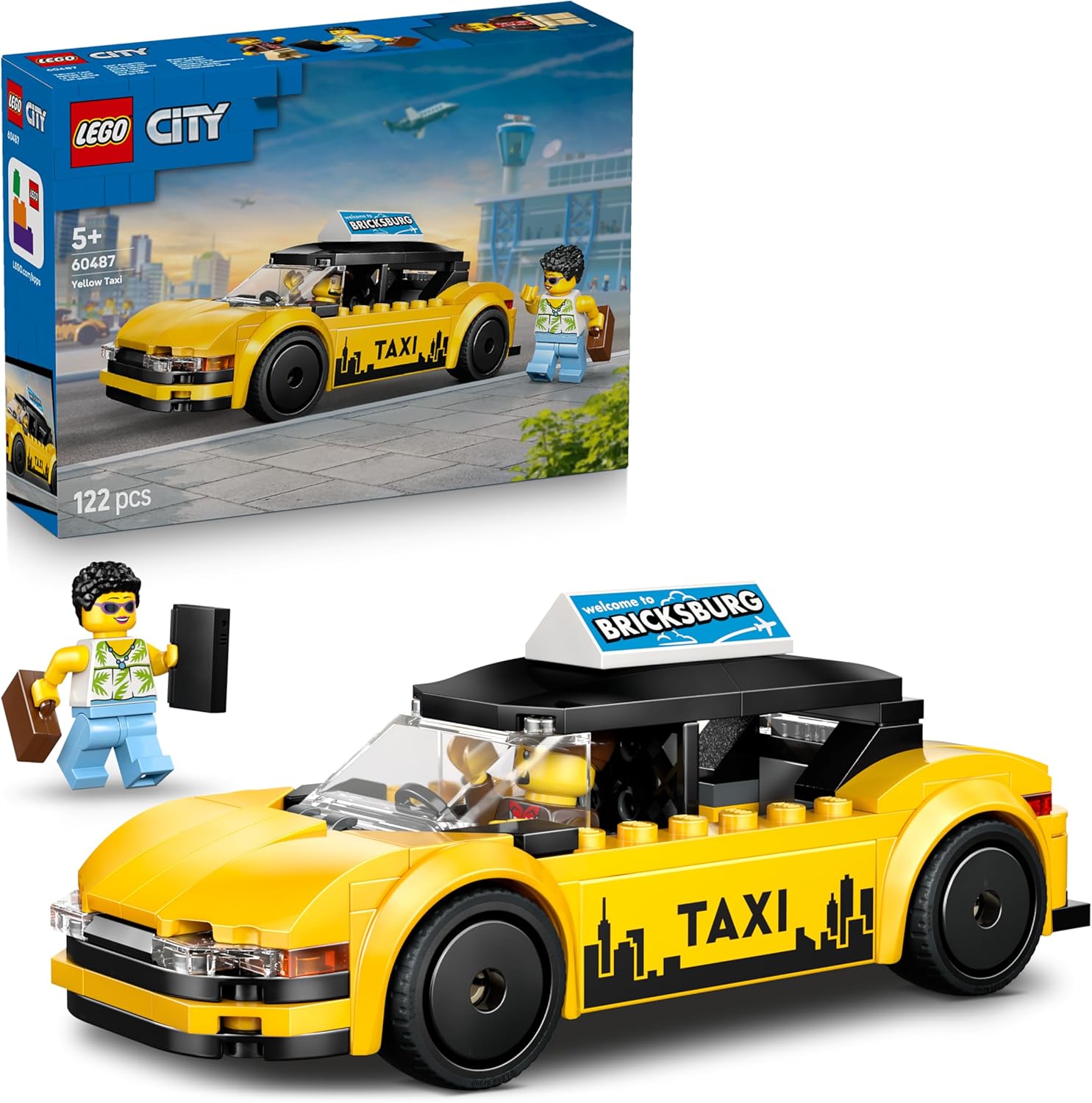 LEGO CITY YELLOW TAXI 5+ 122PCS 60487