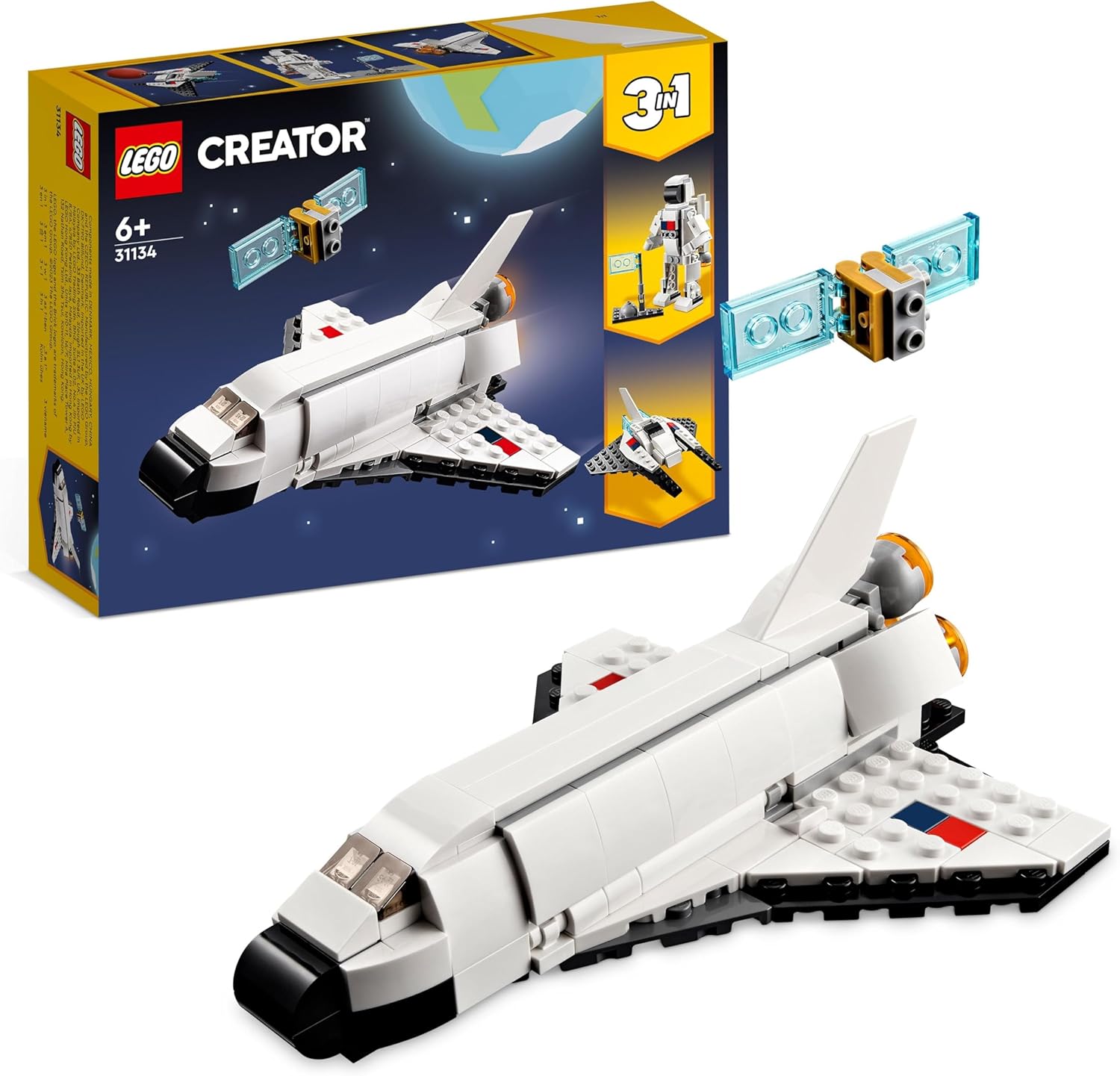 LEGO CREATOR SPACE SHUTTLE 3 IN 1 6+ 31134