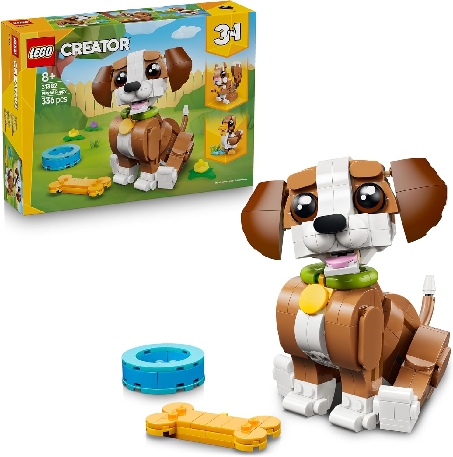 LEGO CREATOR PLAYFUL PUPPY 3 IN 1 8+ 336PCS 31382