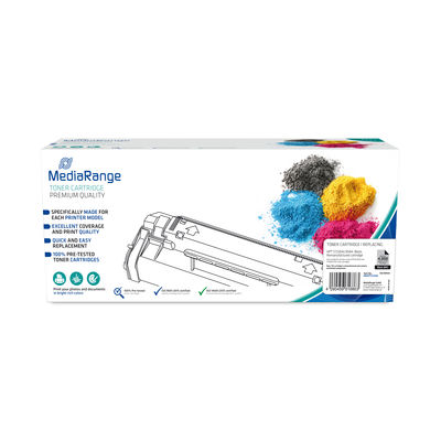 MediaRange Toner cartridge, for printers using HP CF530A/205A, with chip, black