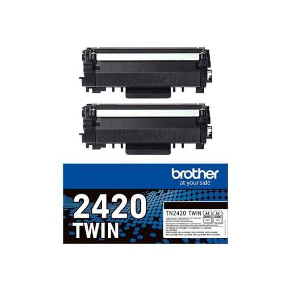 TN2420 TWIN (2X TN2420) BLACK TONER (HLL2310/L2350L2370/L2375/DCP-L2510/L2530/MFCL2710