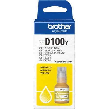 BTD100Y YELLOW 5000P BOTTLE INK DCPT430W/DCPT530DW/MFCT930DW