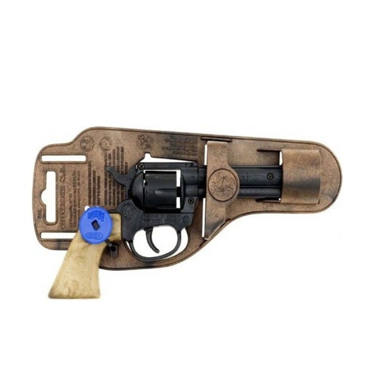 Gonher GONHER PLASTIC COWBOY REVOLVER 8 SHOTS - BLACK 3119/6  8+ years