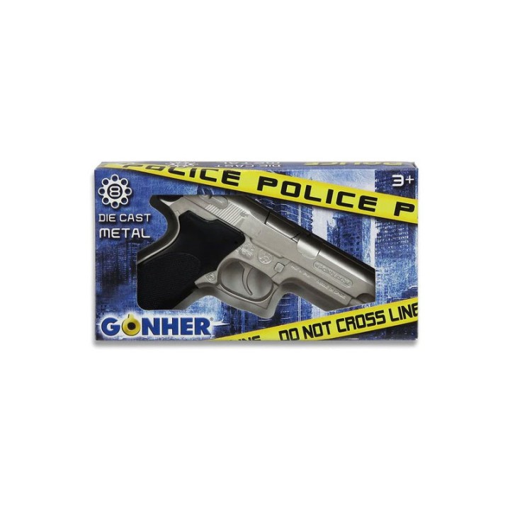 Gonher GONHER POLICE PISTOL 8 SHOTS - STEEL 3045/0  7+ years