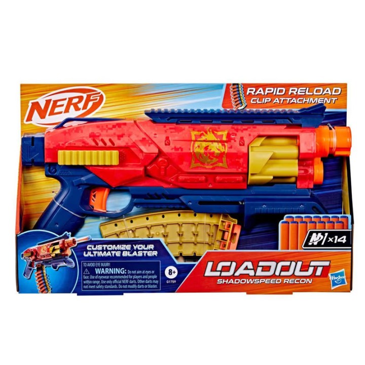 Hasbro Nerf Loadout Shadowspeed Recon G1759  5+ years