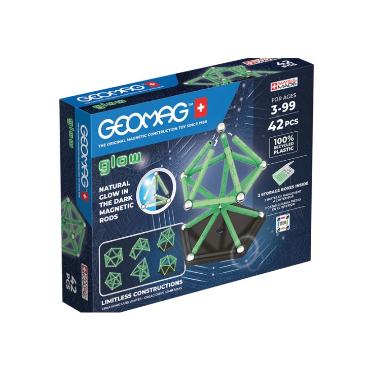 Geomag Geomag 329 Glow Recycled 42 Pcs  18+ years
